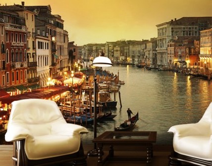 необычные варианты фотообоев с видом города