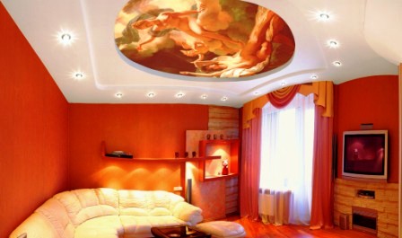 сюжеты на фотообоях для потолка