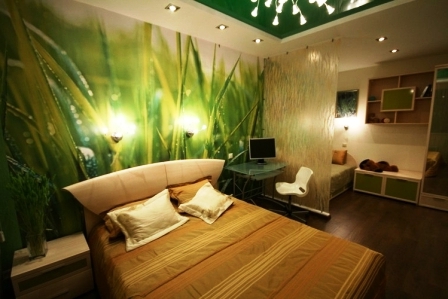 фотообои в спальню над кроватью фото природа