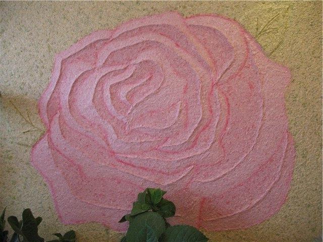 Комбинирование жидких обоев