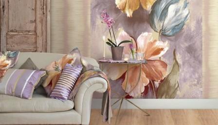 бумажные обои с цветами обои бумажные с цветами